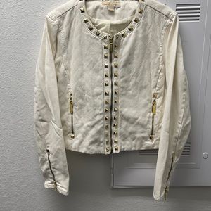 Beige & gold Michael Kors jacket -Large
